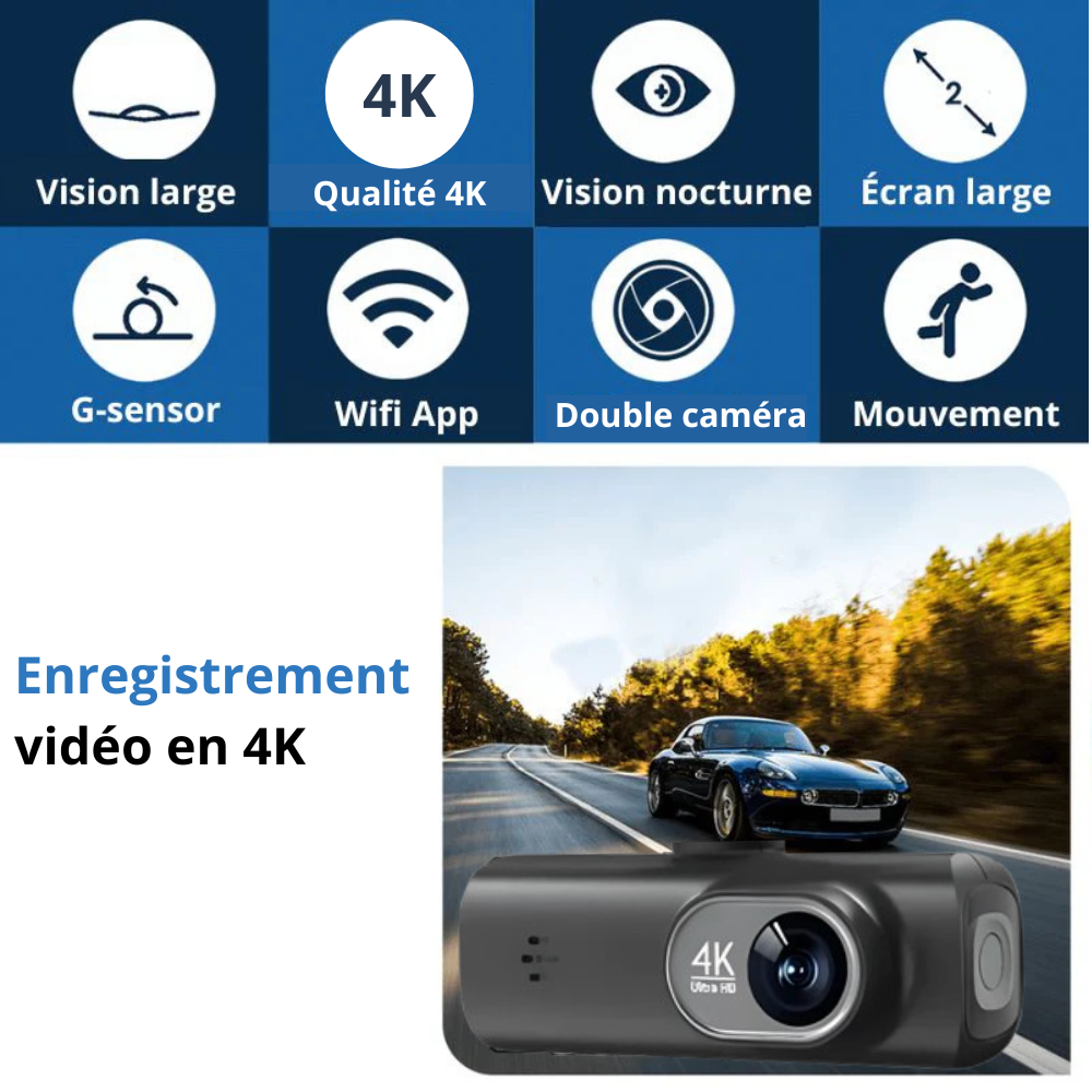 SafeGuard 4K - Dashcam 4K double camera