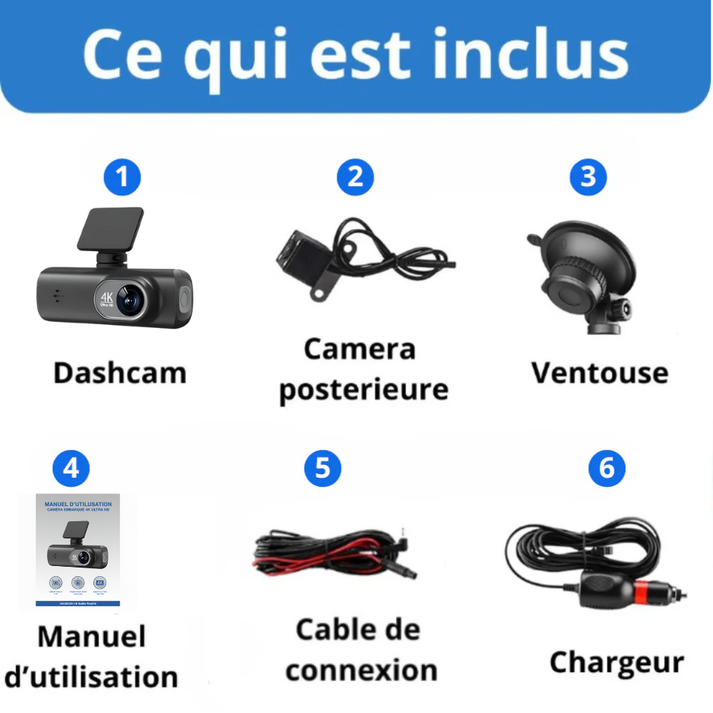 SafeGuard 4K - Dashcam 4K double camera