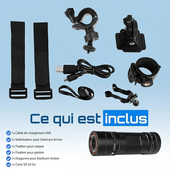 Dashcam RideXPro - Dashcam pour velos et motos