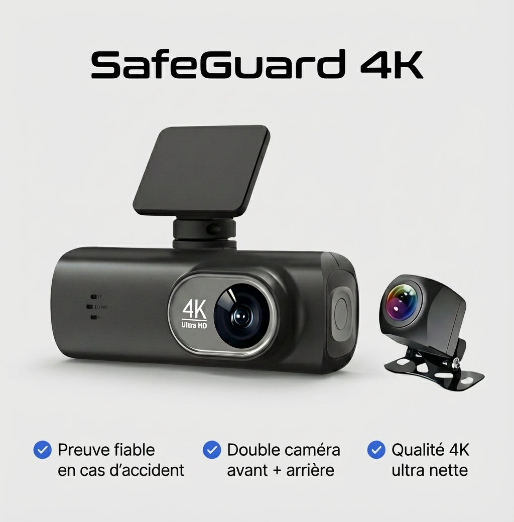 SafeGuard 4K - Dashcam 4K double camera
