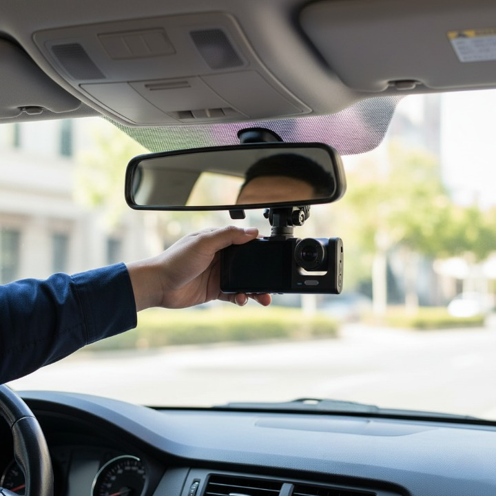 Dashcam UrbanView V2 - Camera embarquée pour voiture Full HD 1080P, Triple Caméra