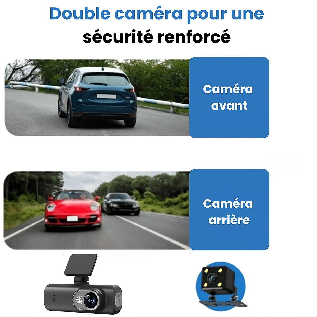 SafeGuard 4K - Dashcam 4K double camera
